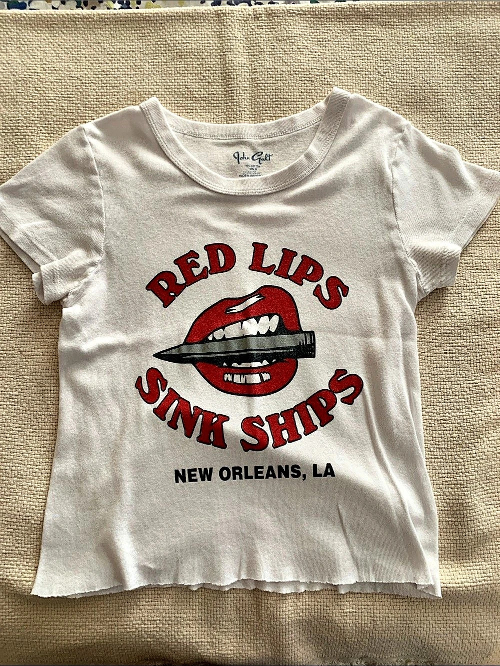 John Galt Red Lips Sink Ships New Orleans Bella Top